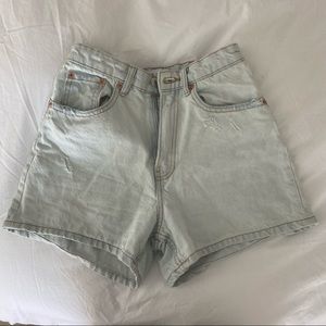 Zara High Waisted Denim Shorts
